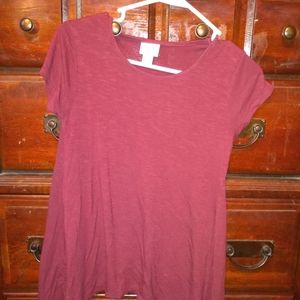 Maroon target shirt